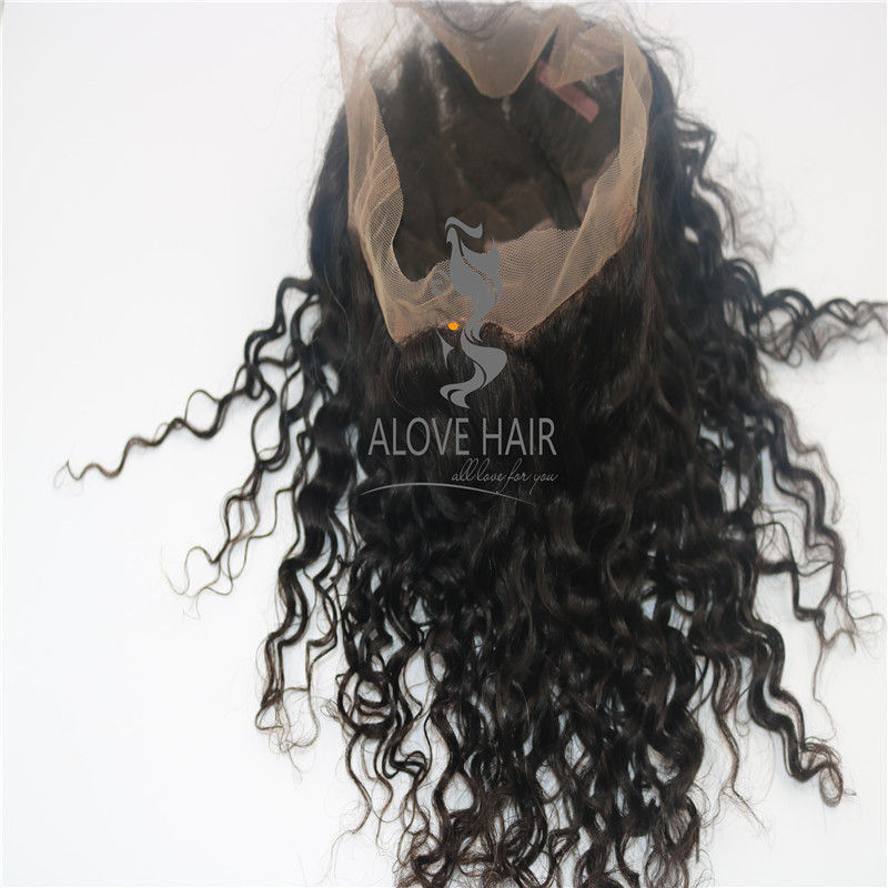 Wholesale curly full lace human hair wigs with baby hair